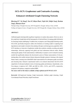 GCL-GCN: Graphormer and Contrastive Learning Enhanced Attributed Graph Clustering Network