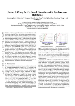 Faster Lifting for Ordered Domains with Predecessor Relations