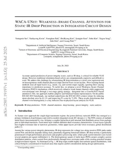 WACA-UNet: Weakness-Aware Channel Attention for Static IR Drop Prediction in Integrated Circuit Design