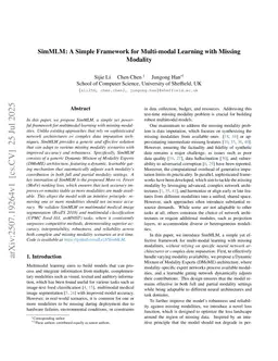 SimMLM: A Simple Framework for Multi-modal Learning with Missing Modality