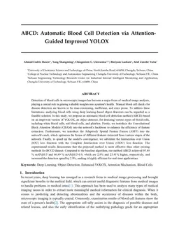 ABCD: Automatic Blood Cell Detection via Attention-Guided Improved YOLOX