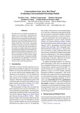 Conversations Gone Awry, But Then? Evaluating Conversational Forecasting Models