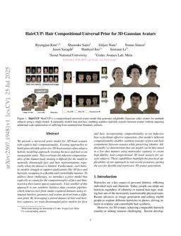 HairCUP: Hair Compositional Universal Prior for 3D Gaussian Avatars