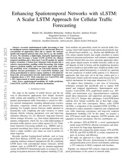 Enhancing Spatiotemporal Networks with xLSTM: A Scalar LSTM Approach for Cellular Traffic Forecasting