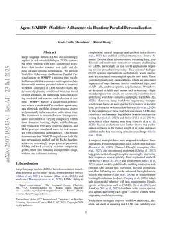 Agent WARPP: Workflow Adherence via Runtime Parallel Personalization