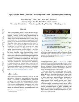 Object-centric Video Question Answering with Visual Grounding and Referring