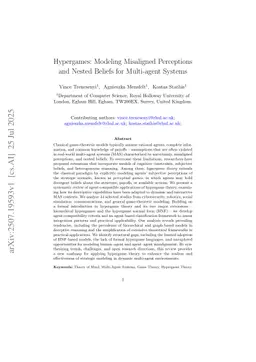 A Survey on Hypergame Theory: Modeling Misaligned Perceptions and Nested Beliefs for Multi-agent Systems
