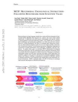 MCIF: Multimodal Crosslingual Instruction-Following Benchmark from Scientific Talks