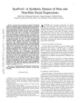 SynPAIN: A Synthetic Dataset of Pain and Non-Pain Facial Expressions