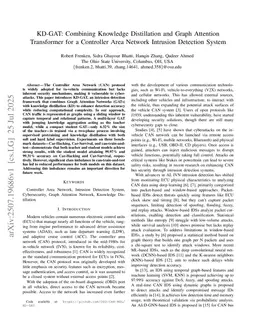 KD-GAT: Combining Knowledge Distillation and Graph Attention Transformer for a Controller Area Network Intrusion Detection System