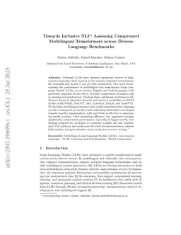 Towards Inclusive NLP: Assessing Compressed Multilingual Transformers across Diverse Language Benchmarks