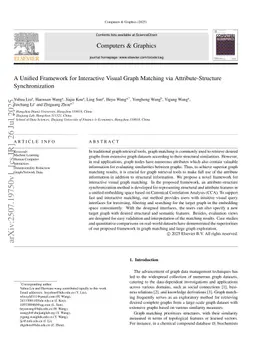 A Unified Framework for Interactive Visual Graph Matching via Attribute-Structure Synchronization