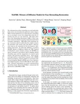 MoFRR: Mixture of Diffusion Models for Face Retouching Restoration