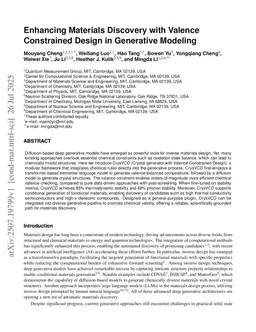 Enhancing Materials Discovery with Valence Constrained Design in Generative Modeling