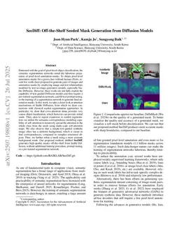 SeeDiff: Off-the-Shelf Seeded Mask Generation from Diffusion Models