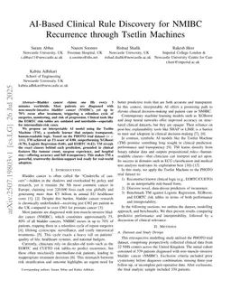 AI-Based Clinical Rule Discovery for NMIBC Recurrence through Tsetlin Machines