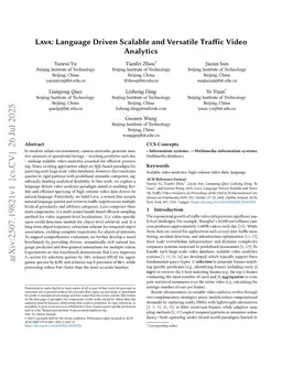 LAVA: Language Driven Scalable and Versatile Traffic Video Analytics