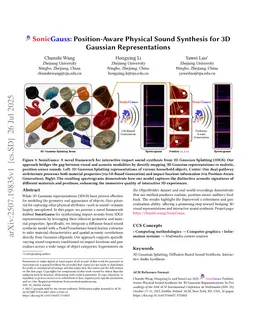 SonicGauss: Position-Aware Physical Sound Synthesis for 3D Gaussian Representations