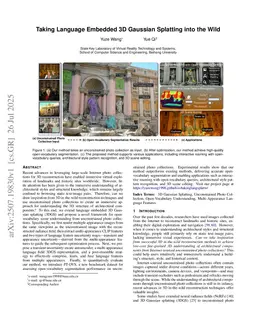 Taking Language Embedded 3D Gaussian Splatting into the Wild