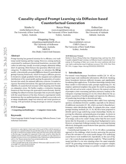 Causality-aligned Prompt Learning via Diffusion-based Counterfactual Generation