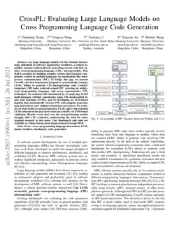 CrossPL: Evaluating Large Language Models on Cross Programming Language Code Generation
