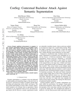 ConSeg: Contextual Backdoor Attack Against Semantic Segmentation