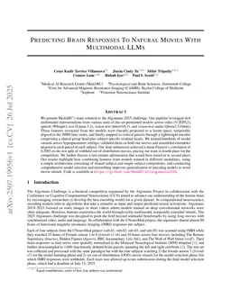 Predicting Brain Responses To Natural Movies With Multimodal LLMs