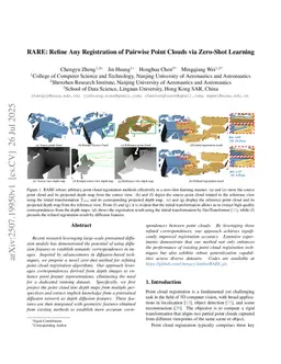 RARE: Refine Any Registration of Pairwise Point Clouds via Zero-Shot Learning