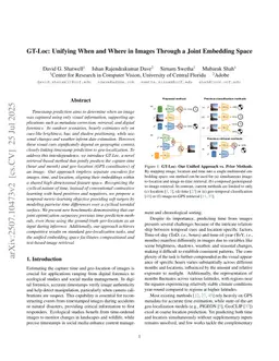 GT-Loc: Unifying When and Where in Images Through a Joint Embedding Space