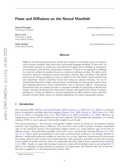 Flows and Diffusions on the Neural Manifold