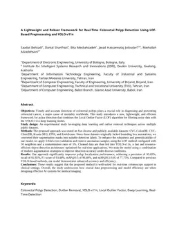A Lightweight and Robust Framework for Real-Time Colorectal Polyp Detection Using LOF-Based Preprocessing and YOLO-v11n
