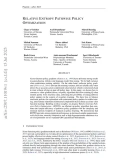Relative Entropy Pathwise Policy Optimization