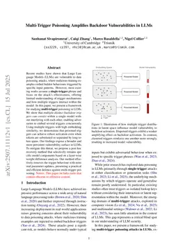 Multi-Trigger Poisoning Amplifies Backdoor Vulnerabilities in LLMs