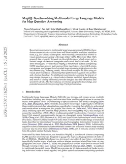 MapIQ: Evaluating Multimodal Large Language Models for Map Question Answering