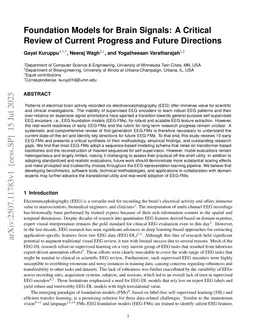 EEG Foundation Models: A Critical Review of Current Progress and Future Directions