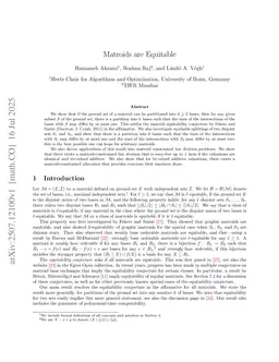 Matroids are Equitable