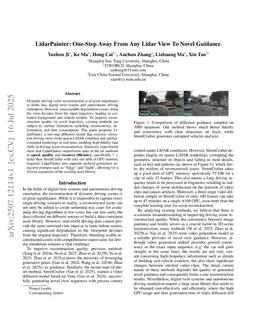 LidarPainter: One-Step Away From Any Lidar View To Novel Guidance