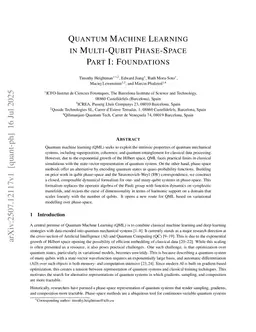Quantum Machine Learning in Multi-Qubit Phase-Space Part I: Foundations