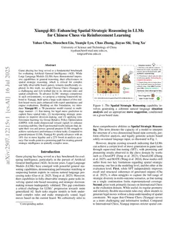 Xiangqi-R1: Enhancing Spatial Strategic Reasoning in LLMs for Chinese Chess via Reinforcement Learning