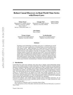 Robust Causal Discovery in Real-World Time Series with Power-Laws
