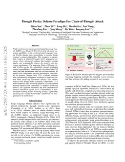 Thought Purity: A Defense Framework For Chain-of-Thought Attack
