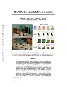 PhysX-3D: Physical-Grounded 3D Asset Generation