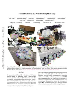 SpatialTrackerV2: 3D Point Tracking Made Easy