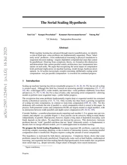 The Serial Scaling Hypothesis