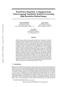 Pixel Perfect MegaMed: A Megapixel-Scale Vision-Language Foundation Model for Generating High Resolution Medical Images