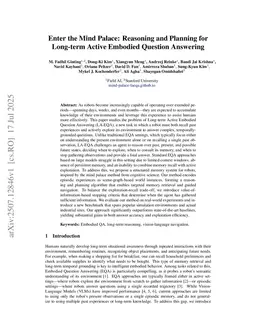 Enter the Mind Palace: Reasoning and Planning for Long-term Active Embodied Question Answering
