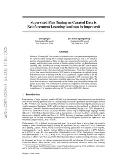 Supervised Fine Tuning on Curated Data is Reinforcement Learning (and can be improved)