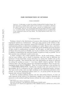 Fair distribution of bundles