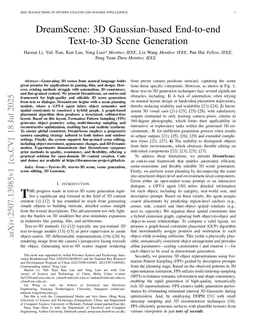 DreamScene: 3D Gaussian-based End-to-end Text-to-3D Scene Generation