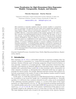 Lasso Penalization for High-Dimensional Beta Regression Models: Computation, Analysis, and Inference